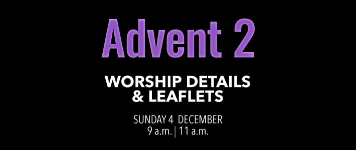 Worship details for Advent 2