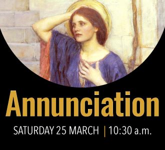 Worship details for the Annunciation
