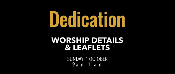 Worship details for the Dedication Festival