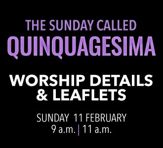 Worship details for Quinquagesima