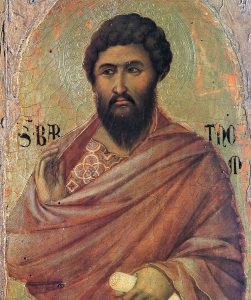 "The Apostle Bartholomew" by Duccio
