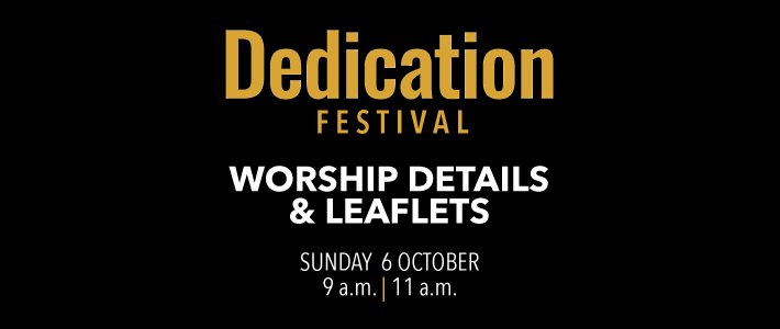 Worship details for the Dedication Festival