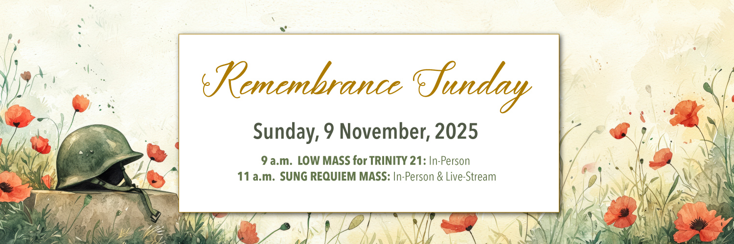 Worship details for Remembrance Sunday
