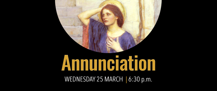 Worship details for the Annunciation of the BVM