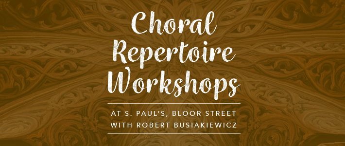 Choral Repertoire Workshops