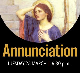 Worship details for the Annunciation of the BVM