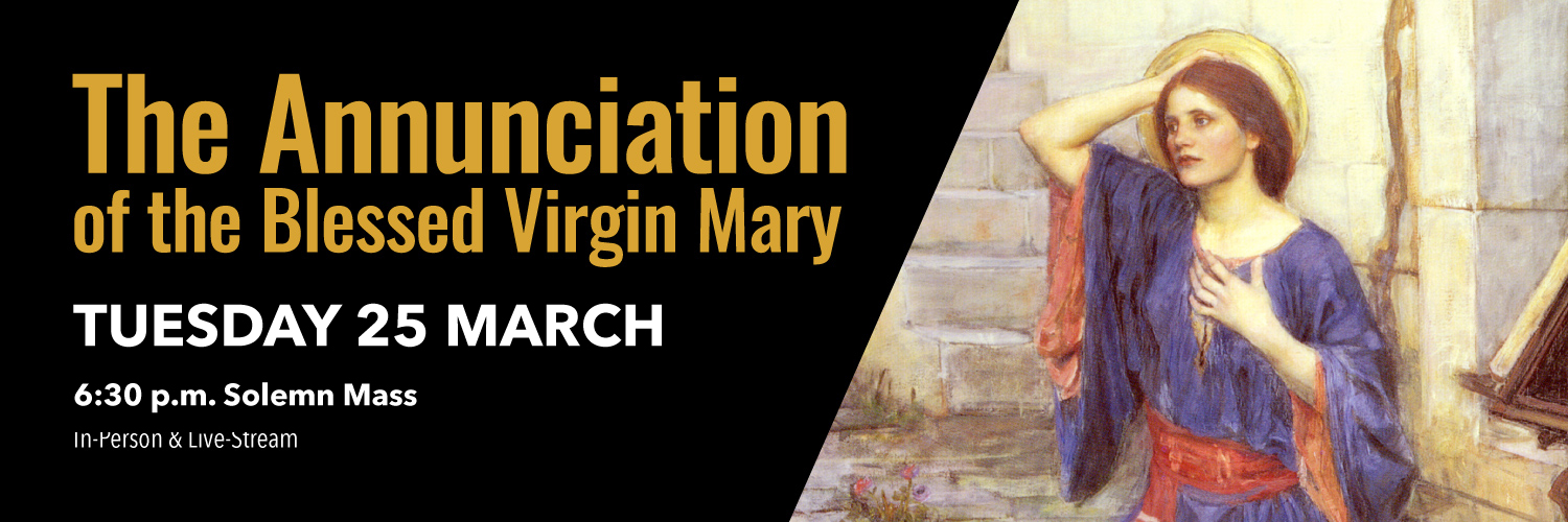 Worship details for the Annunciation of the BVM