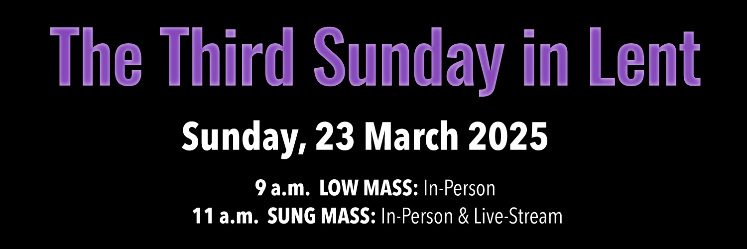 Worship details for Lent 3