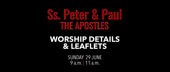 Worship details for Ss. Peter & Paul