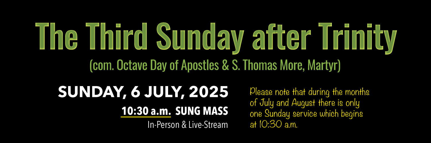 Worship details for Trinity 3
