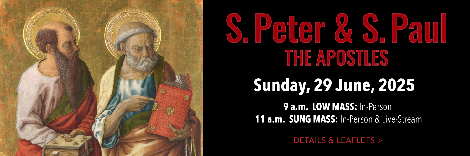 Worship details for Ss. Peter and Paul