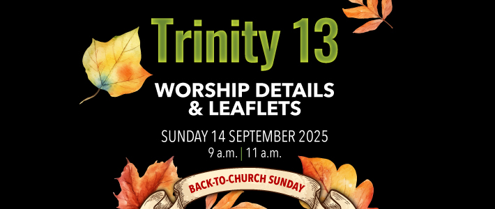 Worship details for Back-to-Church Sunday