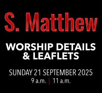 Worship details for St. Matthew