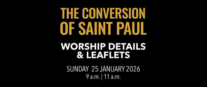 Worship details for the Conversion of Saint Paul