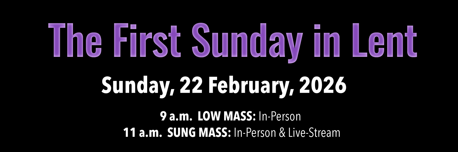 Worship details for Lent 1