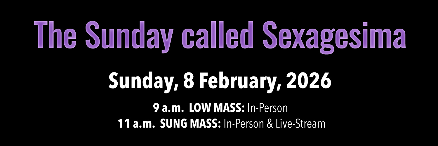 Worship details for Sexagesima