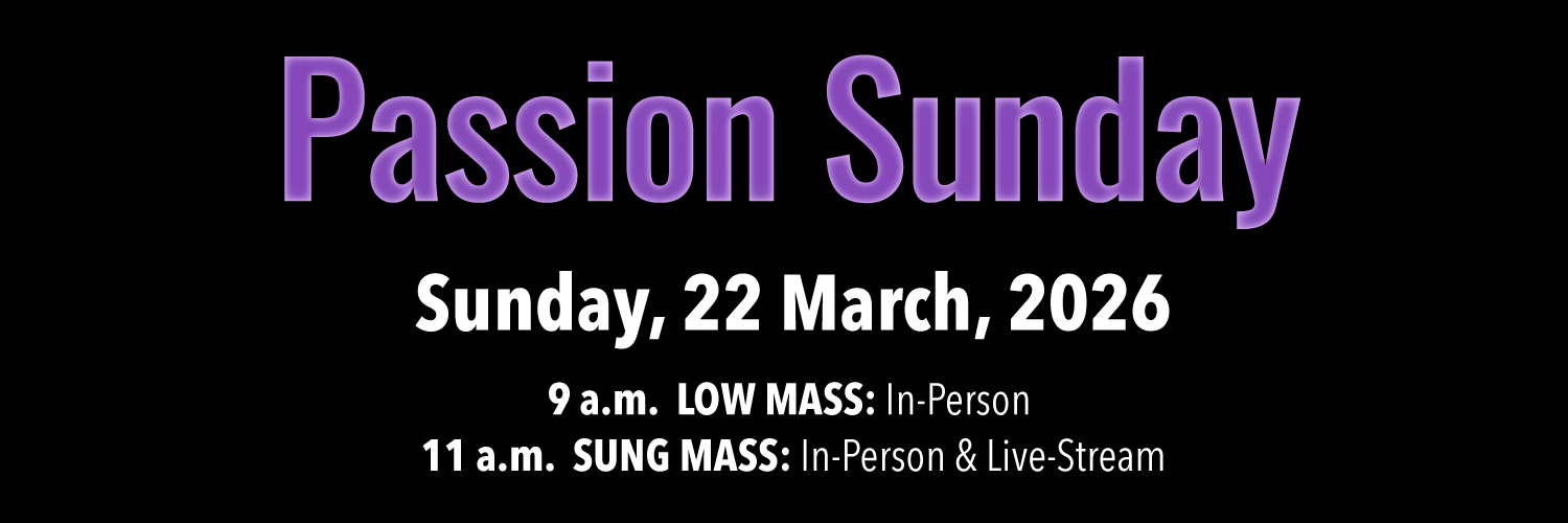 Worship details for Passion Sunday