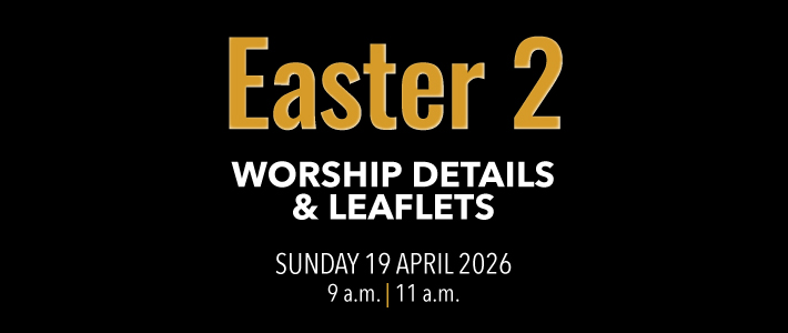 Worship details for Easter 2