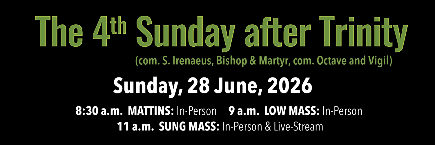 Worship details for Trinity 4