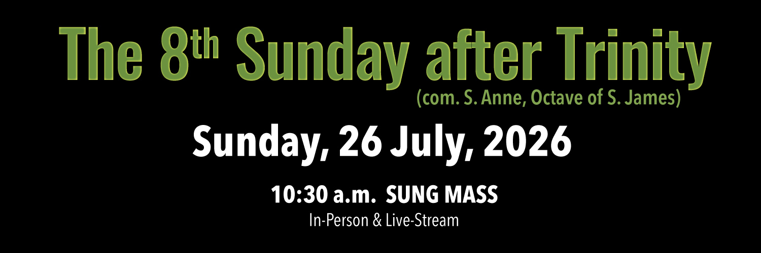 Worship details for Trinity 8